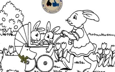 Colour My Scottie Easter Card