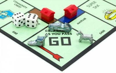 Walkabouts trek the Monopoly game board